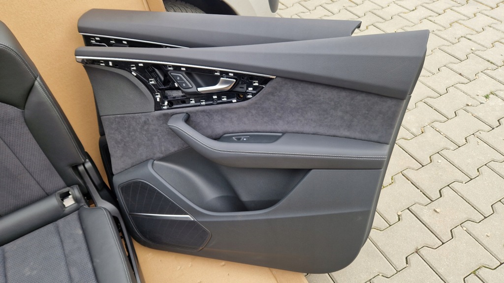 фото №12, Сидіння заднє сидіння audi q7 lift s-line шкіра alcantara електрика jak nowe kpl