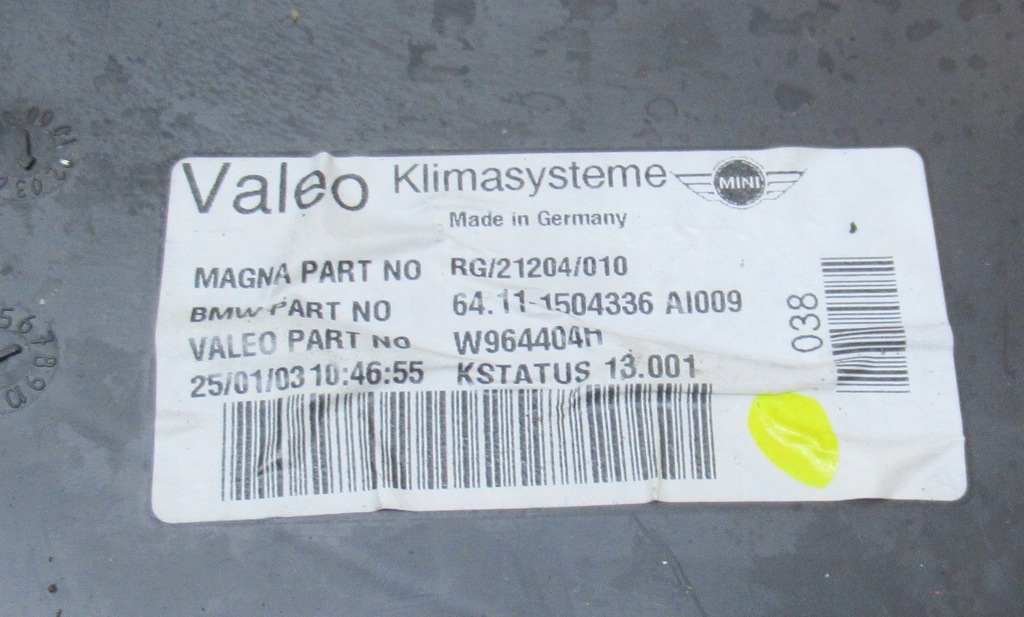 фото №5, Mini one r50 обігрівач кондиціонер комплектна eu