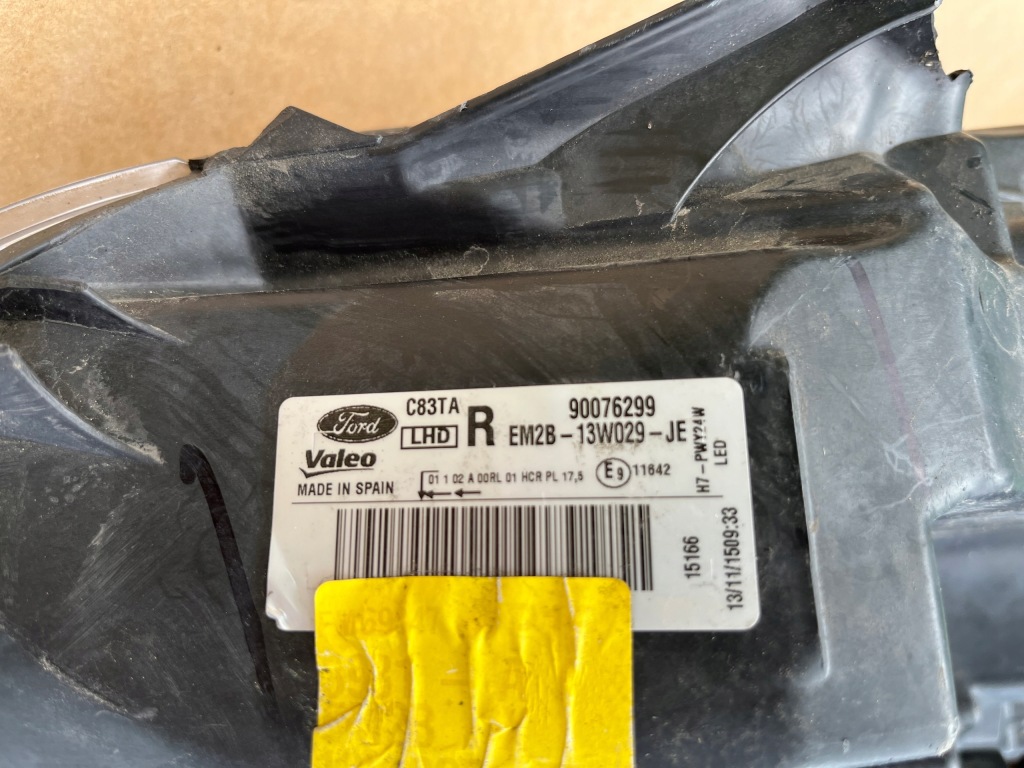 Фара правий європа  ford s max mk2 galaxy mk3 led 15 - Зі Шроту