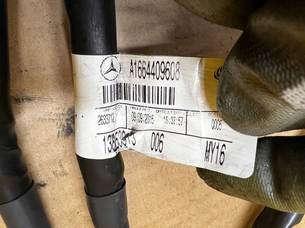 фото №6, Джгут електропроводка клема генератора стартер mercedes gl x166 3.0 cdi