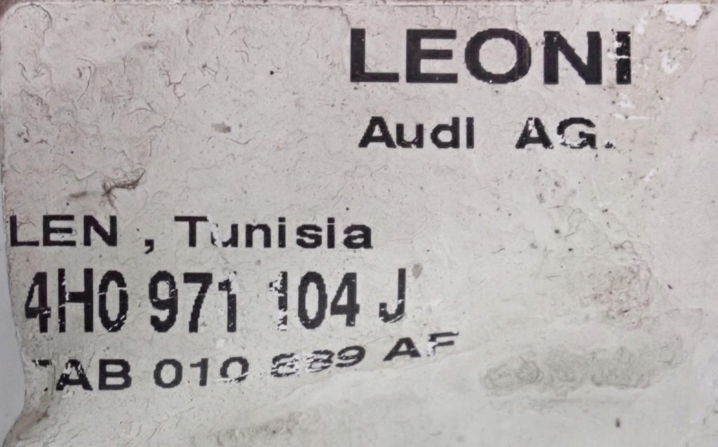 фото №11, Электропроводка pdc бампера задняя a8 d4 4h 4h0971104j