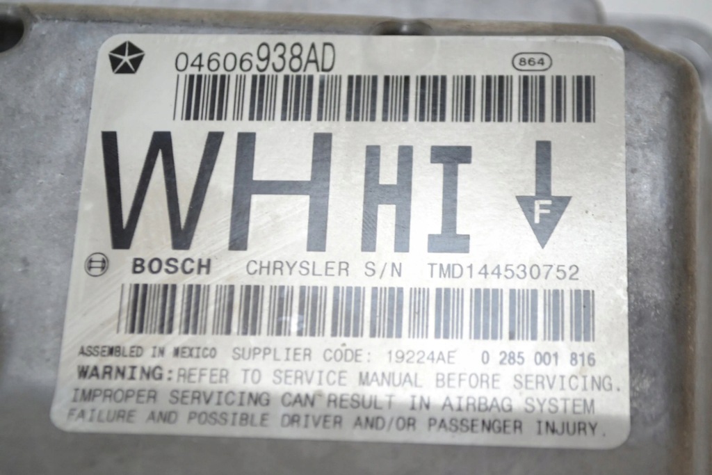 фото №5, Jeep grand cherokee wk 2007 блок керування / модуль подушка безпеки