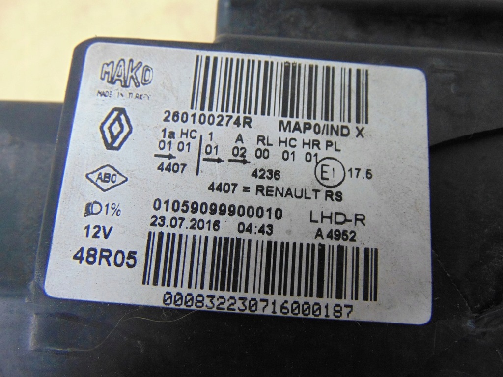 фото №16, Лампа права перед renault clio iv full led europa
