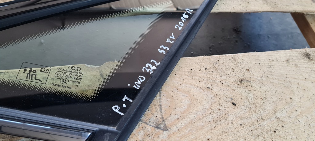 фото №7, S3 8v sedan a3 стекло кузовная правая правый задняя w крыло black piano 15r