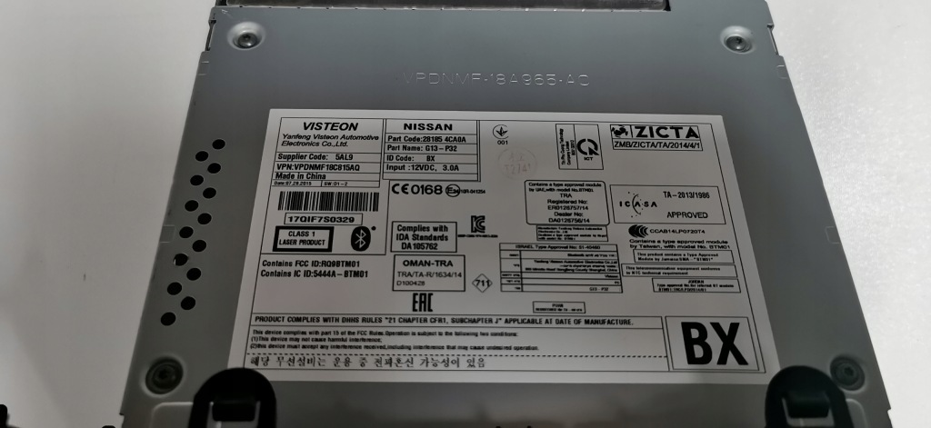 фото №4, Радіо cd bluetooth 28185 4ca0a nissan qashqai ii