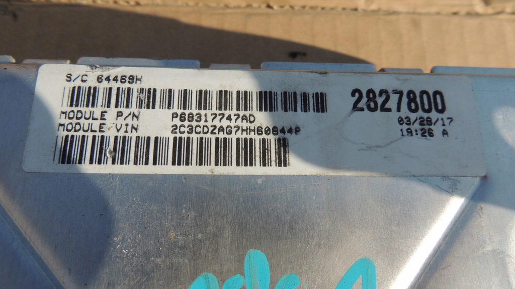 фото №4, Бортовий комп'ютер блок керування двигуна dodge challenger 17r