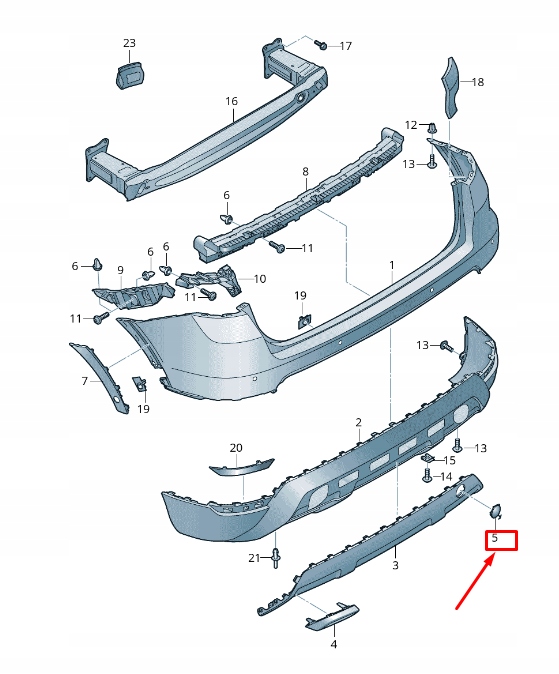 фото №2, Seat arona kj rear бампер буксировочный eye cover 6f9807441au34