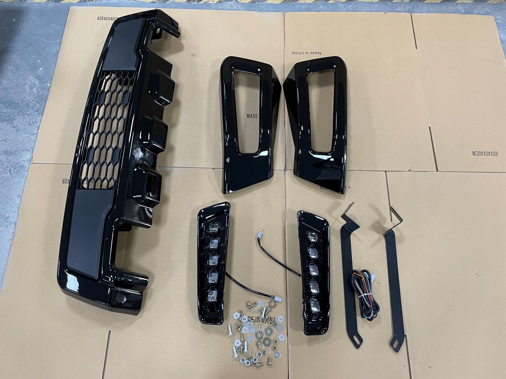 фото №2, Бампер передній - стиль raptor + led ford f-150 f150 2018-2020 kompletny