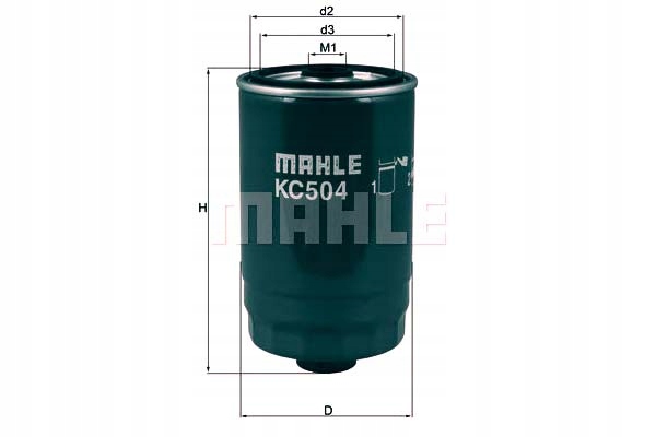 фото №1, Mahle фільтр пального hyundai kia mahle