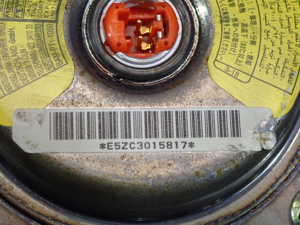 фото №5, Toyota yaris i 03-05 lift подушка безпеки водія 45130-0d101-b0