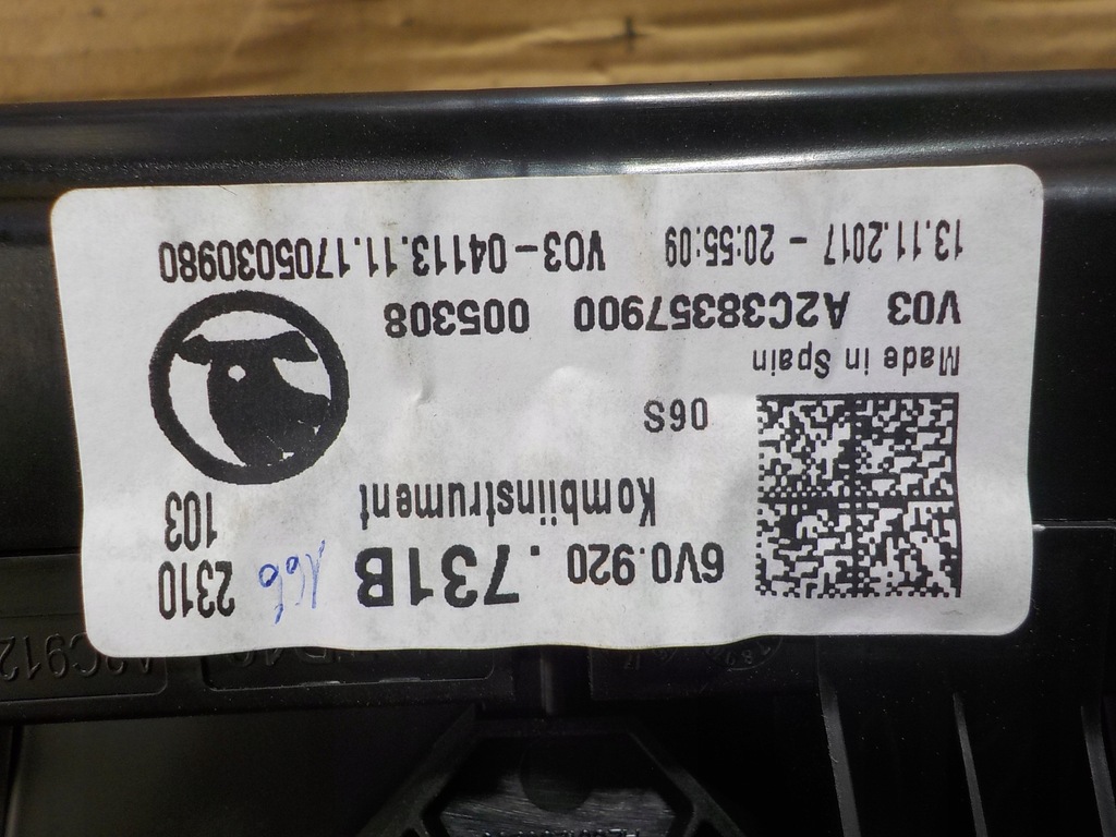 фото №5, Fabia iii счетчик приборная панель