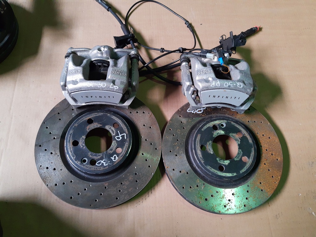 фото №1, Infiniti q30 qx30 суппорты+ тормозные диски перед+ задняя sport