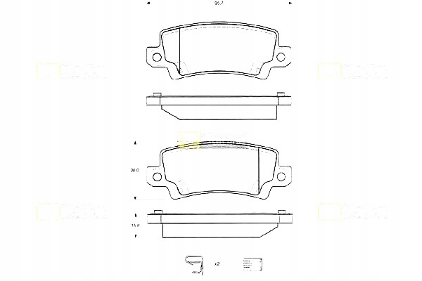 фото №1, Starline гальмівні колодки гальмівні toyota corolla corolla v