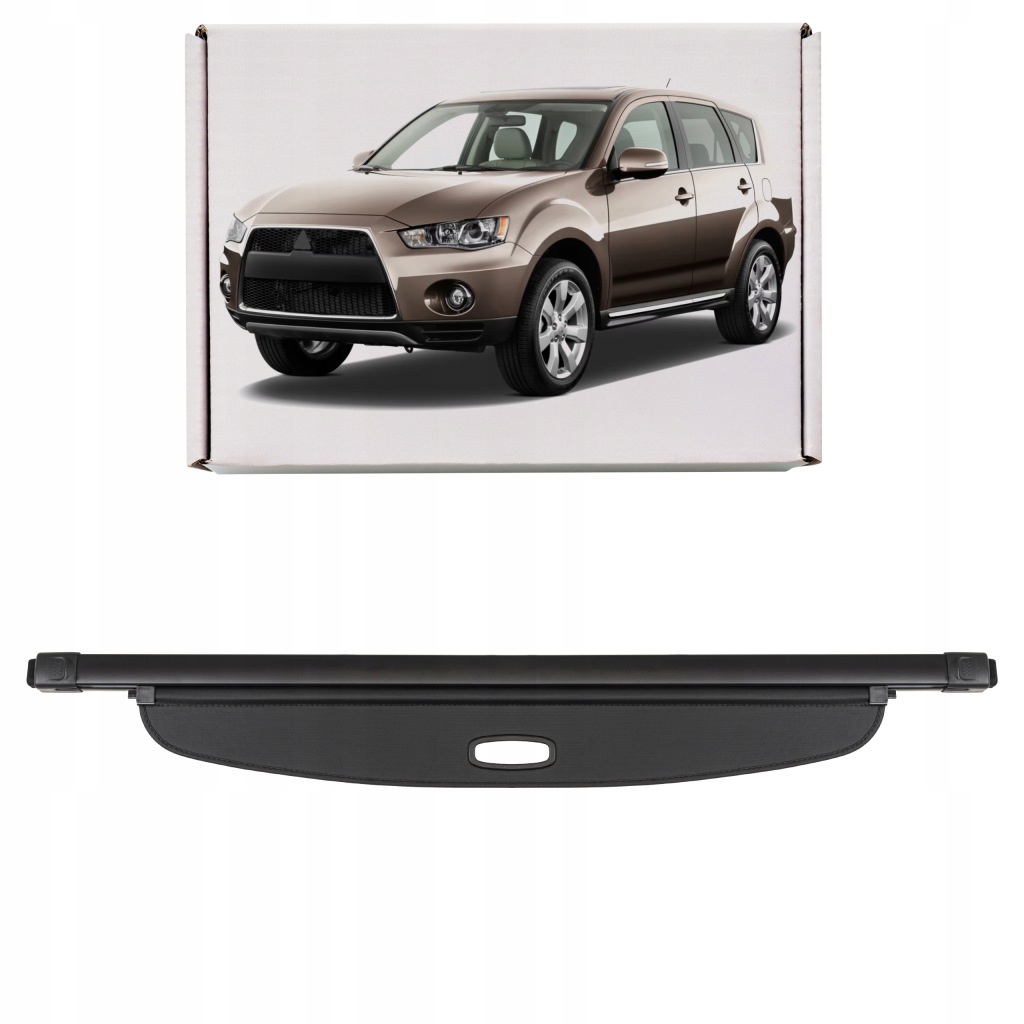 фото №1, Mitsubishi outlander ii cw 2006-2012 шторка багажника czarna