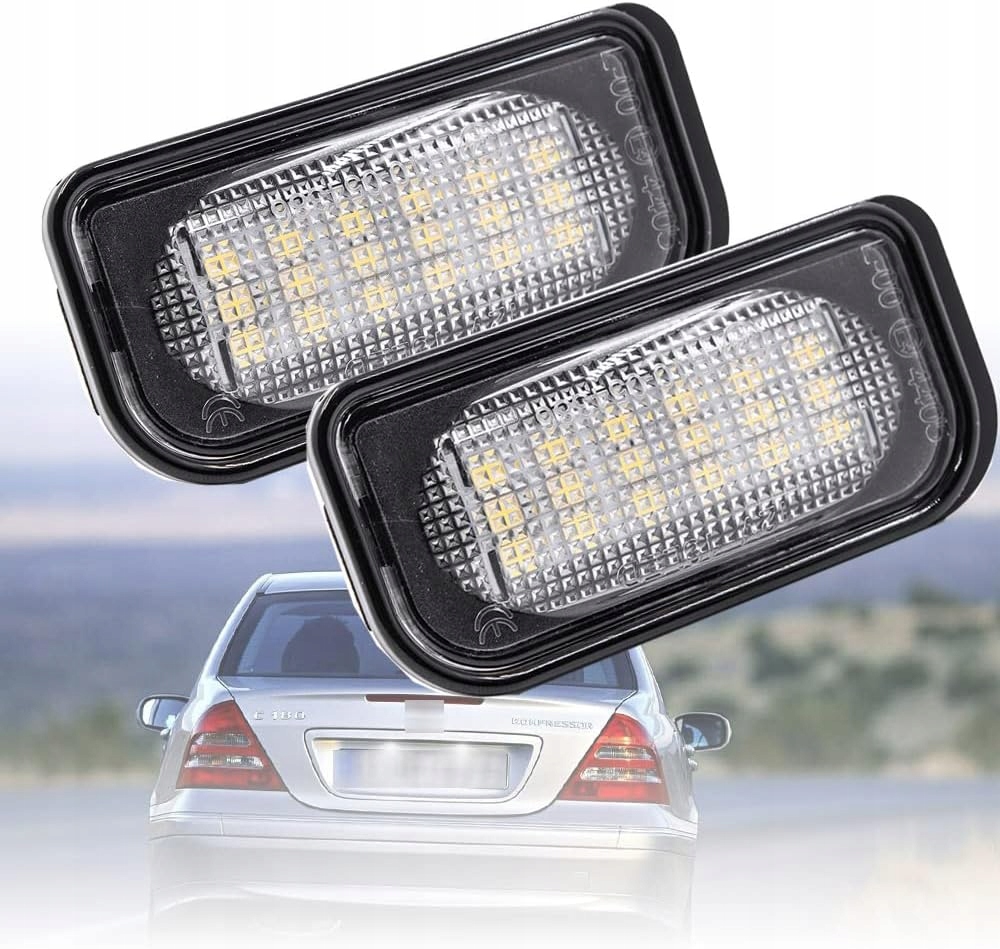 фото №1, Led фонари номерного знака mercedes w203 w211 w219 slk c e