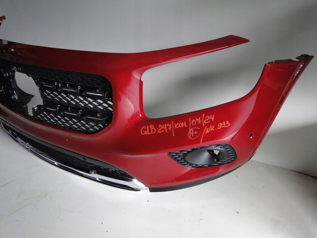 фото №11, Mercedes glb x247 247 бампер передний na датчики pts i противотуманные фары kpl