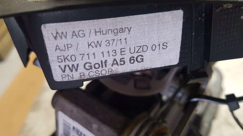 фото №7, Vw eos 1.4tsi lift выборщик тросы 5k0711049c