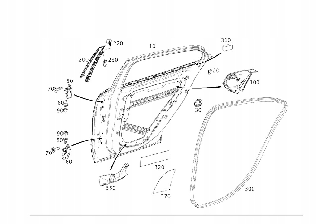 фото №1, Двері задні праве ліва mercedes gla x156