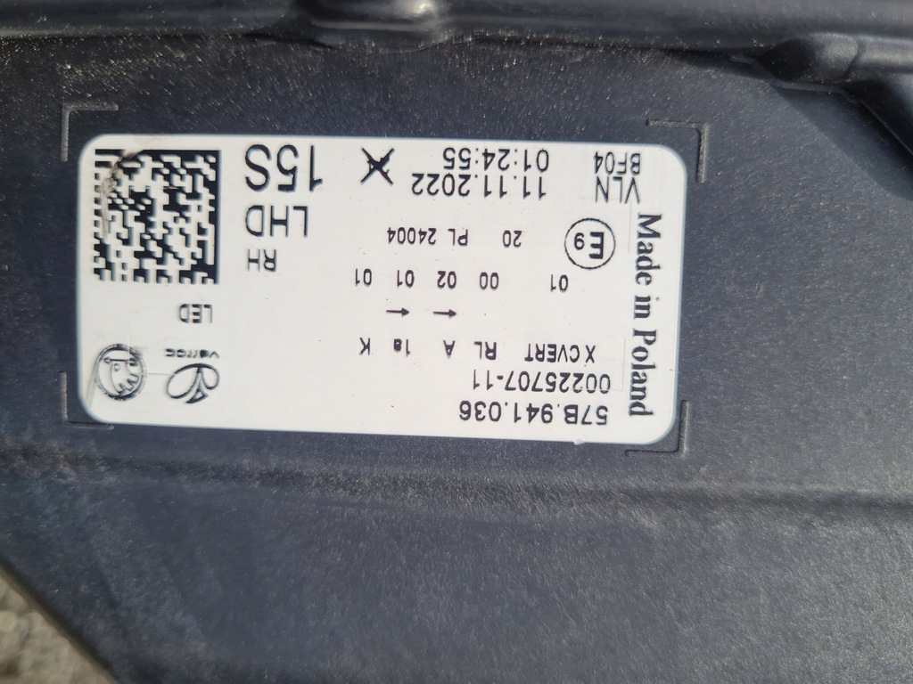 фото №16, Skoda karoq 57b lift full led matrix 57b941035 57b941036 полный акция