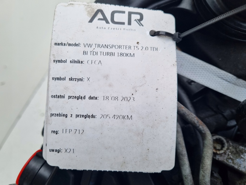 фото №10, Двигун vw multivan vi 2.0 tdi biturbo bitdi 180km 205tyś cfc cfca