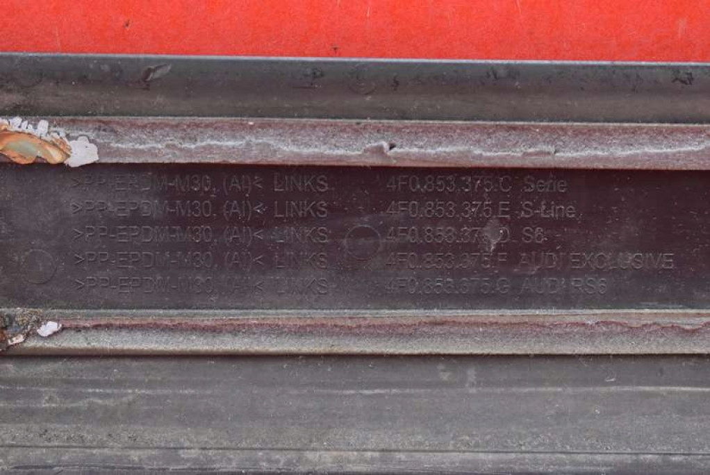 фото №10, Молдинг порог левый задняя 4f0853375k audi a6 c6 sedan s-line 04-08