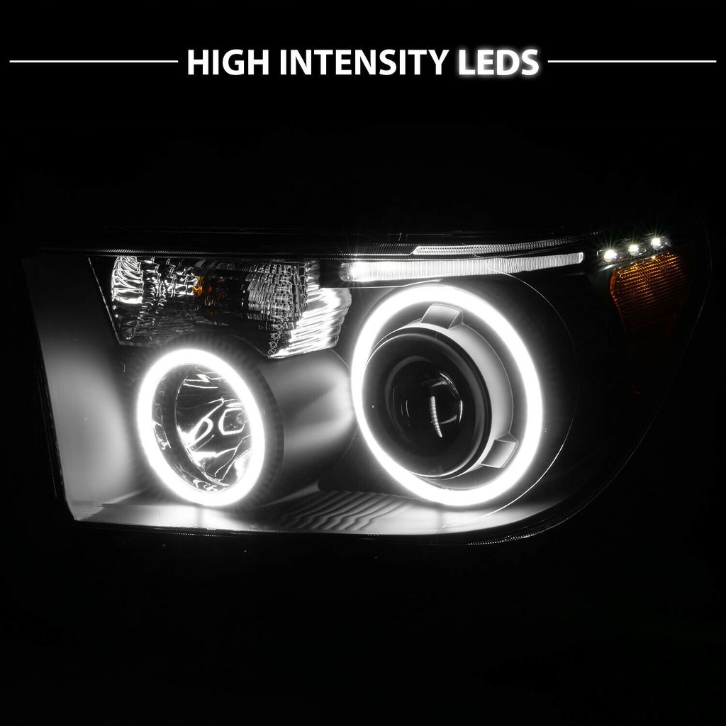 фото №7, Фари лампи перед тюнінг toyota tundra 07-13 sequoia 08-16 led лінза