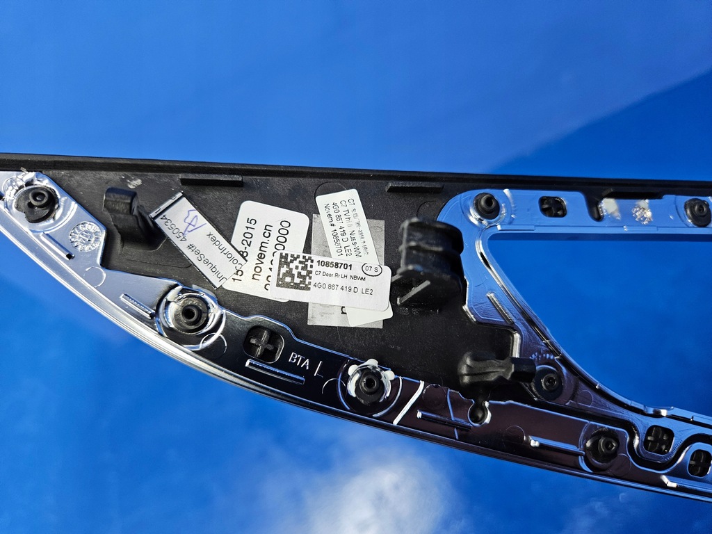 фото №8, A6 c7 4g dekor дверь защита левая левый задняя 4g0867419d le2