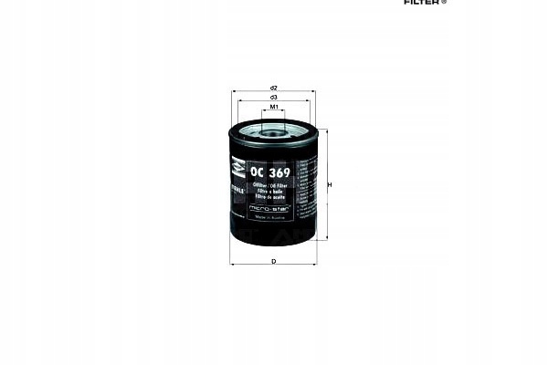 фото №1, Knecht фильтр масла mitsubishi colt vi