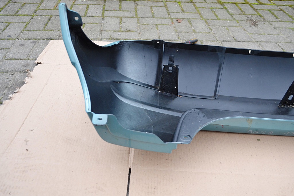 фото №12, Opel agila a 00-07r бампер задняя задний zielono-niebieski оригинал