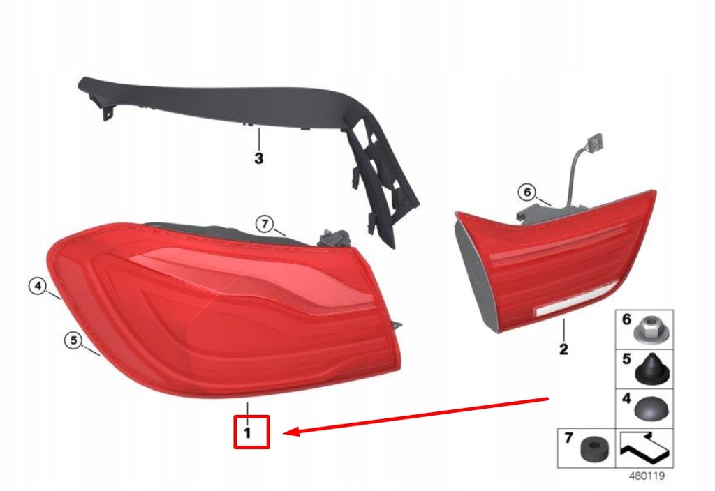 фото №9, Bmw 4 coupe f32 rear left задний фонарь 8496525 63218496525