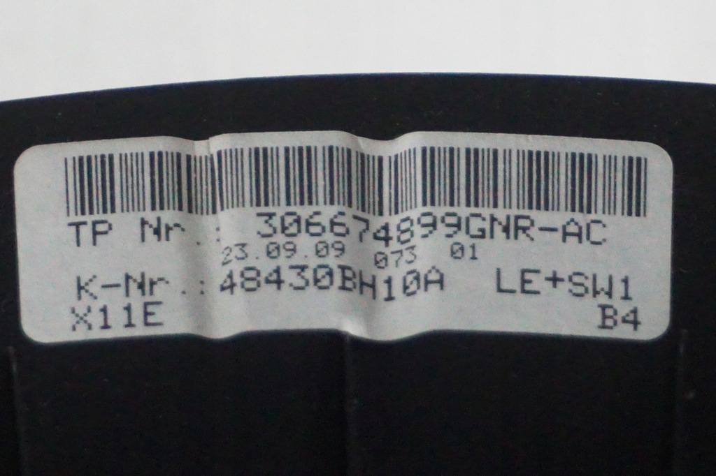 фото №7, Nissan note e11 lift воздуховод подушка воздушная 2010rok 48430bh10a