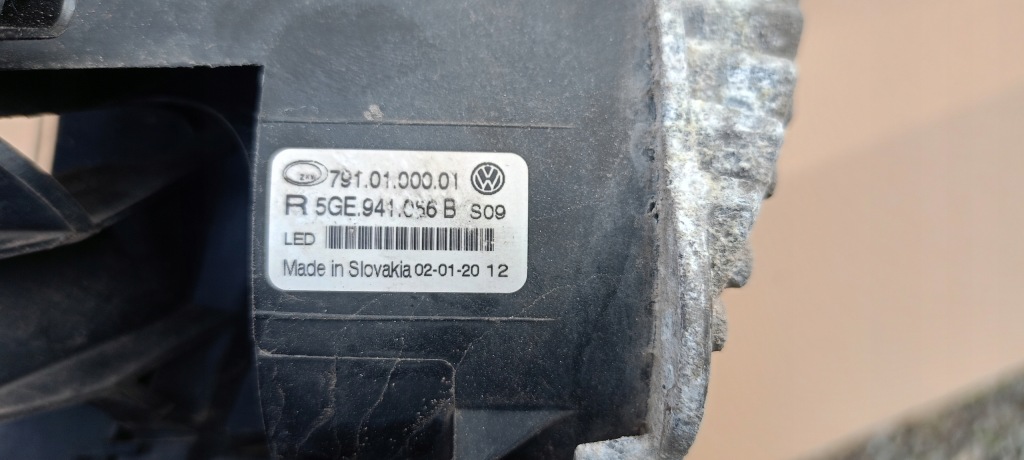 Купить Противотуманная фара правый led drl vw golf vii 7 рестайлинг  17-20rok gti gtd 5ge941056b