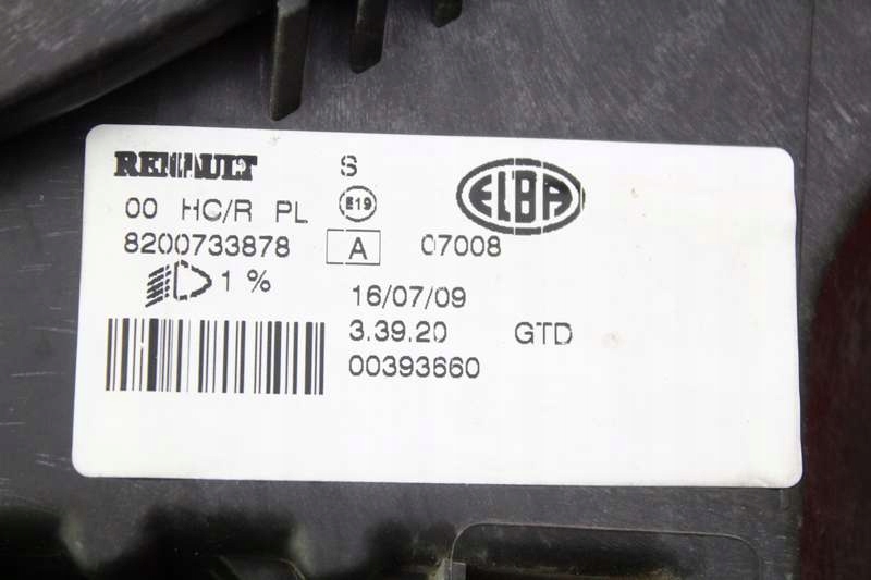 фото №7, Фара левый лампа перед eu 8200733878 dacia sandero 1 i 08-12