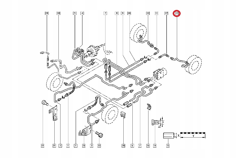 фото №5, Шланг тормозной master ii левый задняя оригинал