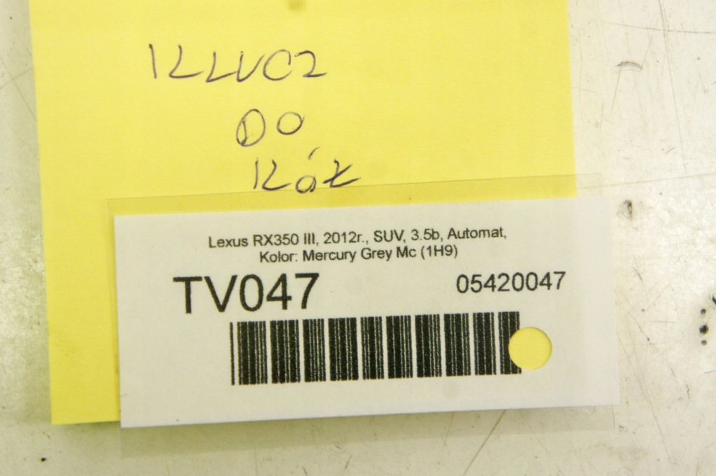 фото №6, Tv047 lexus rx iii ключ do kół