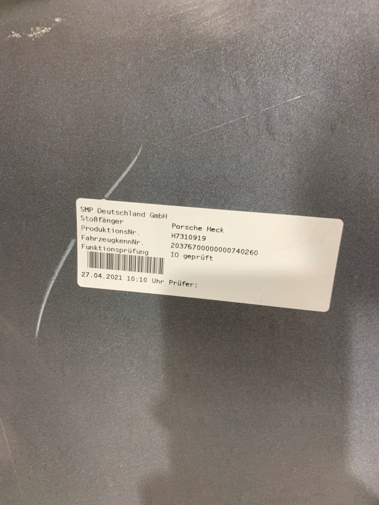 фото №13, Бампер задняя задний porsche taycan 9j1