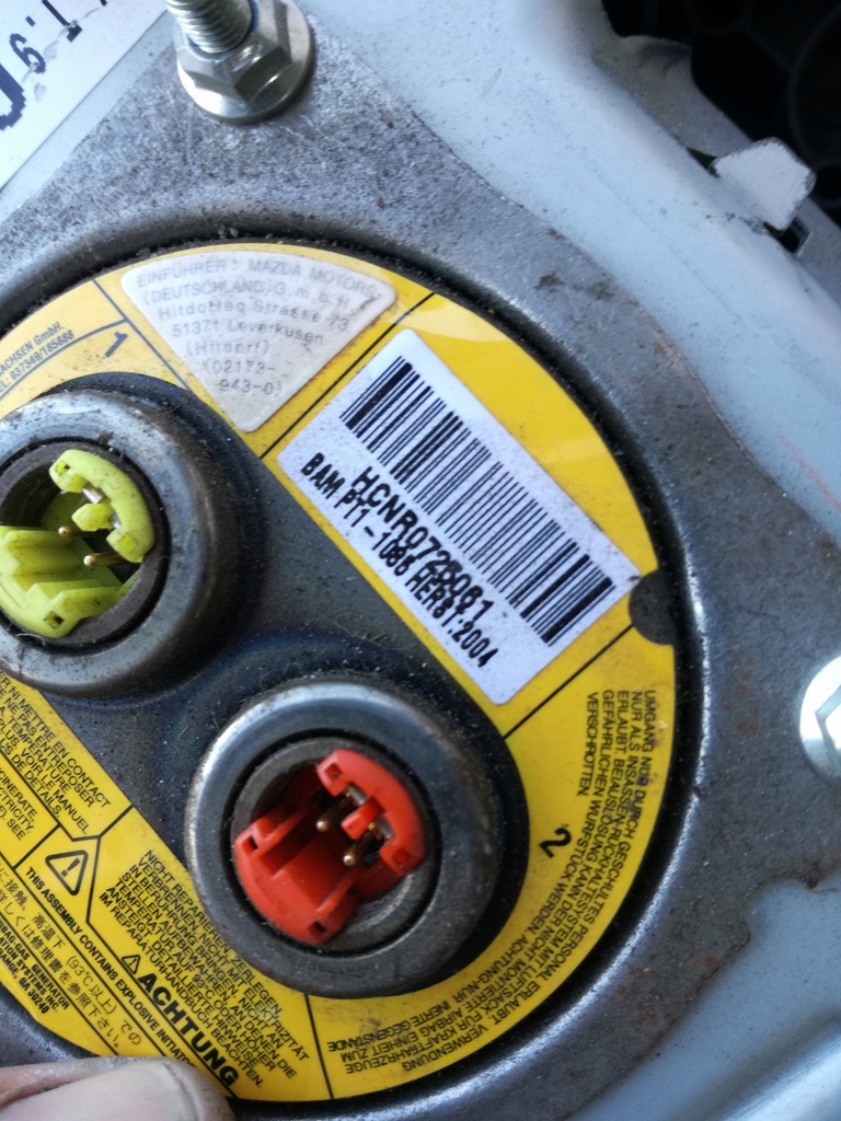 фото №3, Mazda 6 gg 2002 -2006 rok подушка подушка безопасности водителя