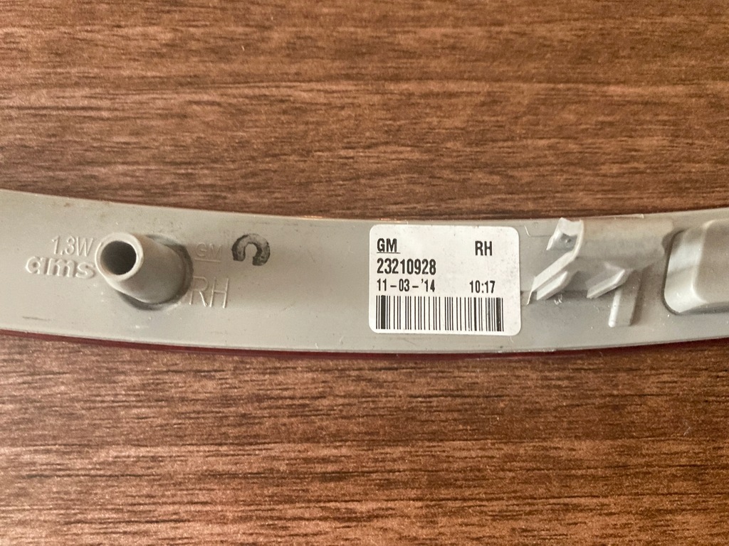 фото №5, Chevrolet corvette c7 отражатель габаритный фонарь правая