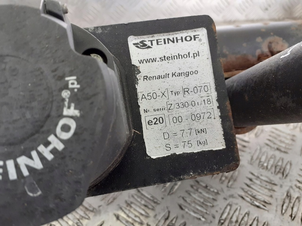 фото №3, Hak буксировочный renault kangoo i