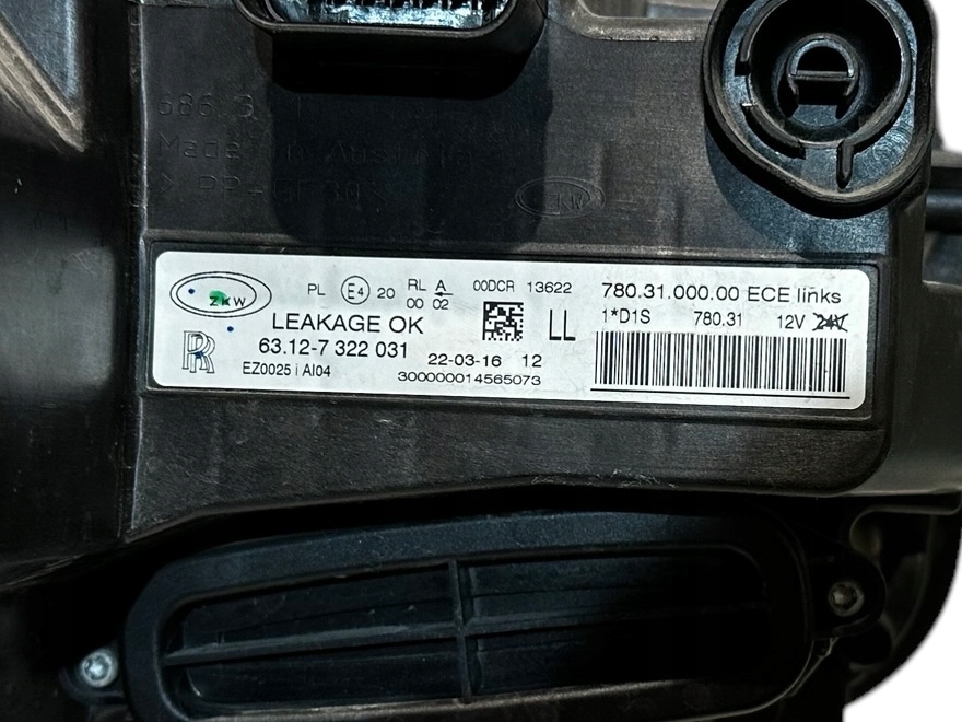 фото №8, Rolls royce wraith ghost фара левая лампа lh 63127322031