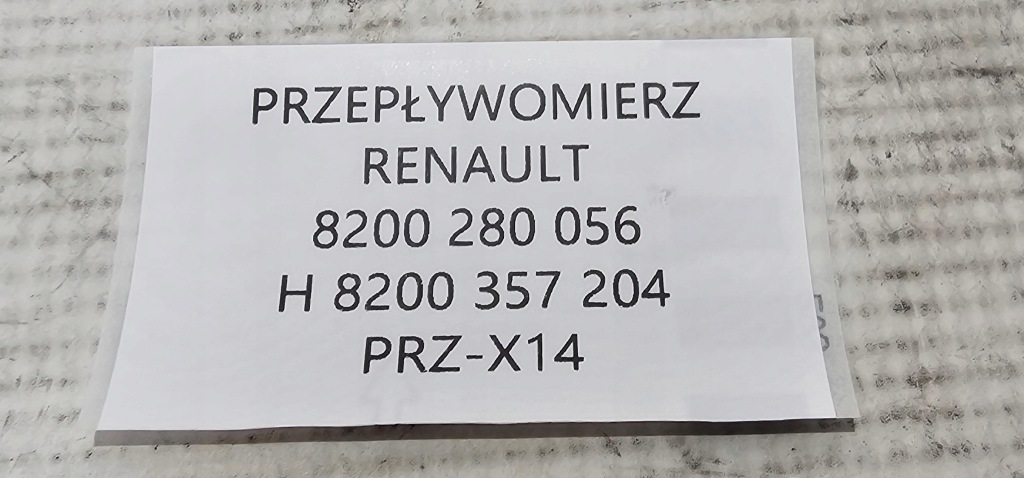 Новый оригинал  расходомер renault / dacia / nissan - 8200280056 Недорого