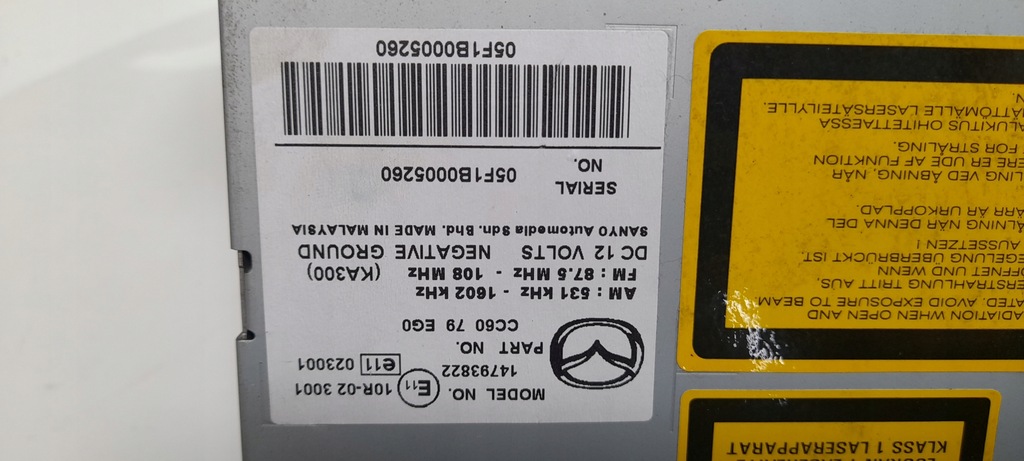 фото №5, Радіо mazda 5 14793822