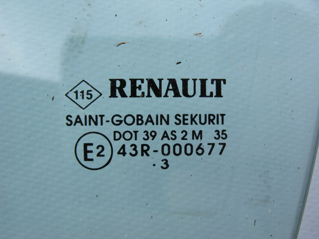 фото №3, Стекло дверь левая задняя renault vel satis 43r-000677 dot 39 as2 m35