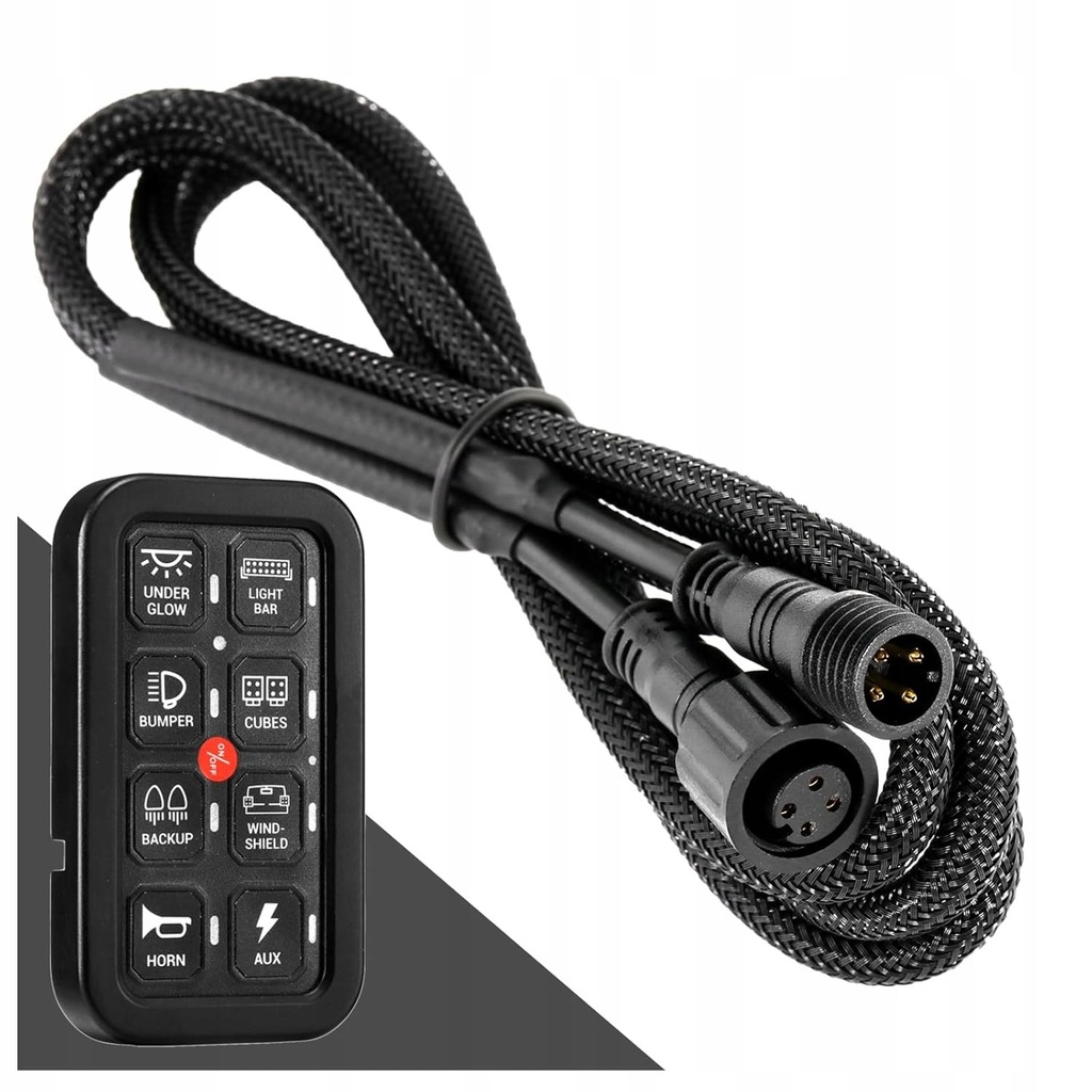 фото №9, Панель управление 8 переключателей led диод niebieska off road наклейки kpl