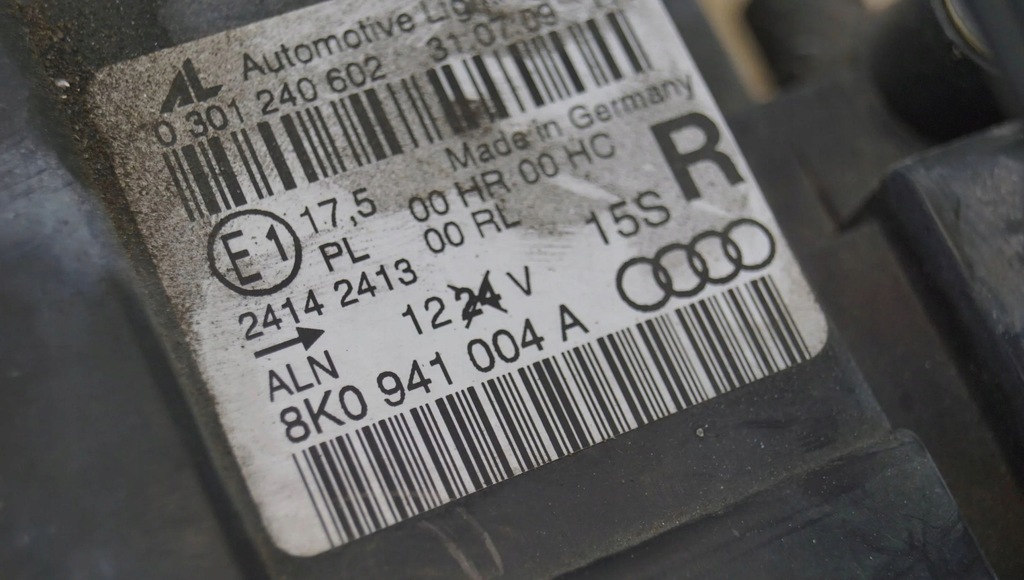 фото №13, Audi a4 s4 b8 8k 2010 перед сторона правая лампы передние