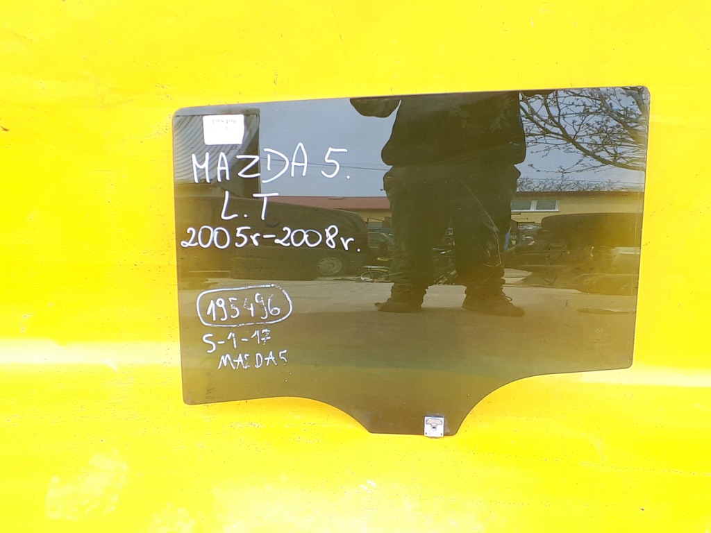 фото №1, Стекло дверь левый задняя mazda 5 05-08r тонированная