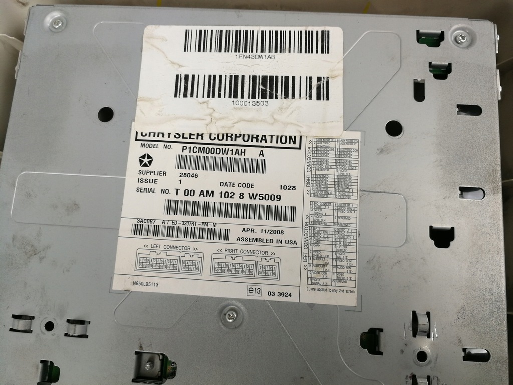 фото №9, P1cm00dw1ah дисплей dvd экран монитор телевизор dodge journey 2008- eu