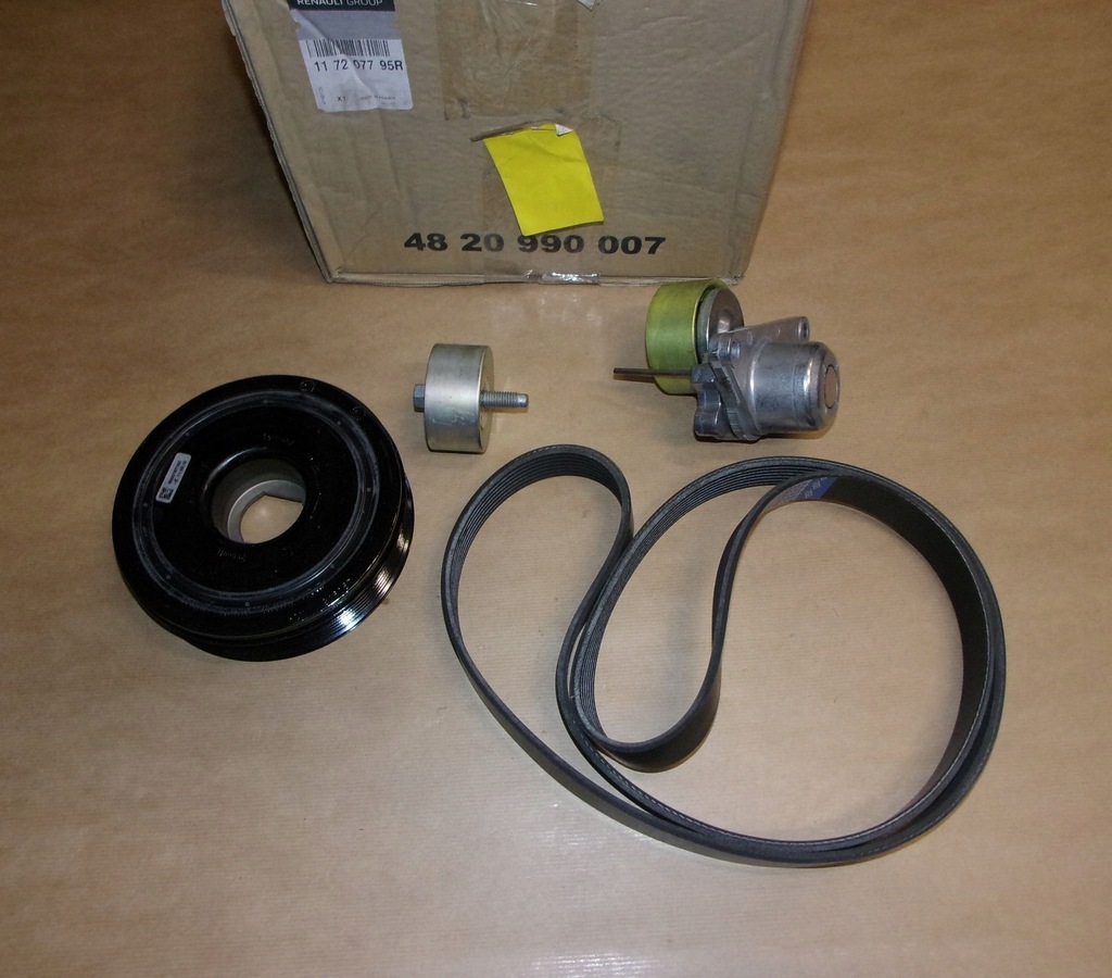 фото №1, Оригінальний номер комплект ремінь клиновий renault espace iv,v 2.0dci 117207795r