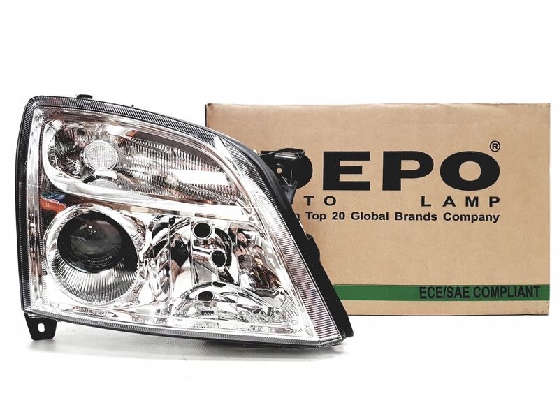 Depo фары лампы перед opel vectra c хром Доставка