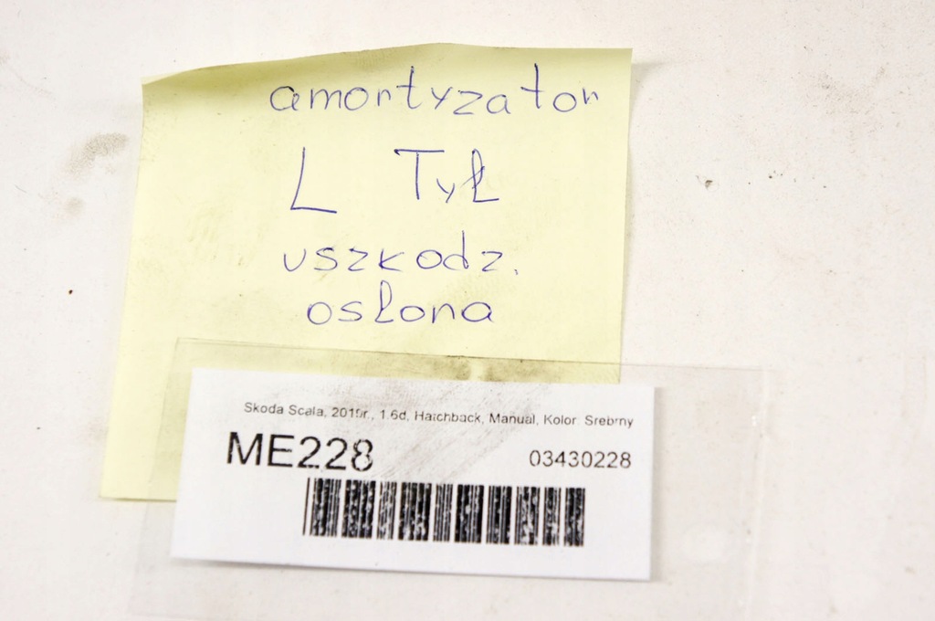 фото №7, Me228 skoda scala 1.6d амортизатор левый задняя